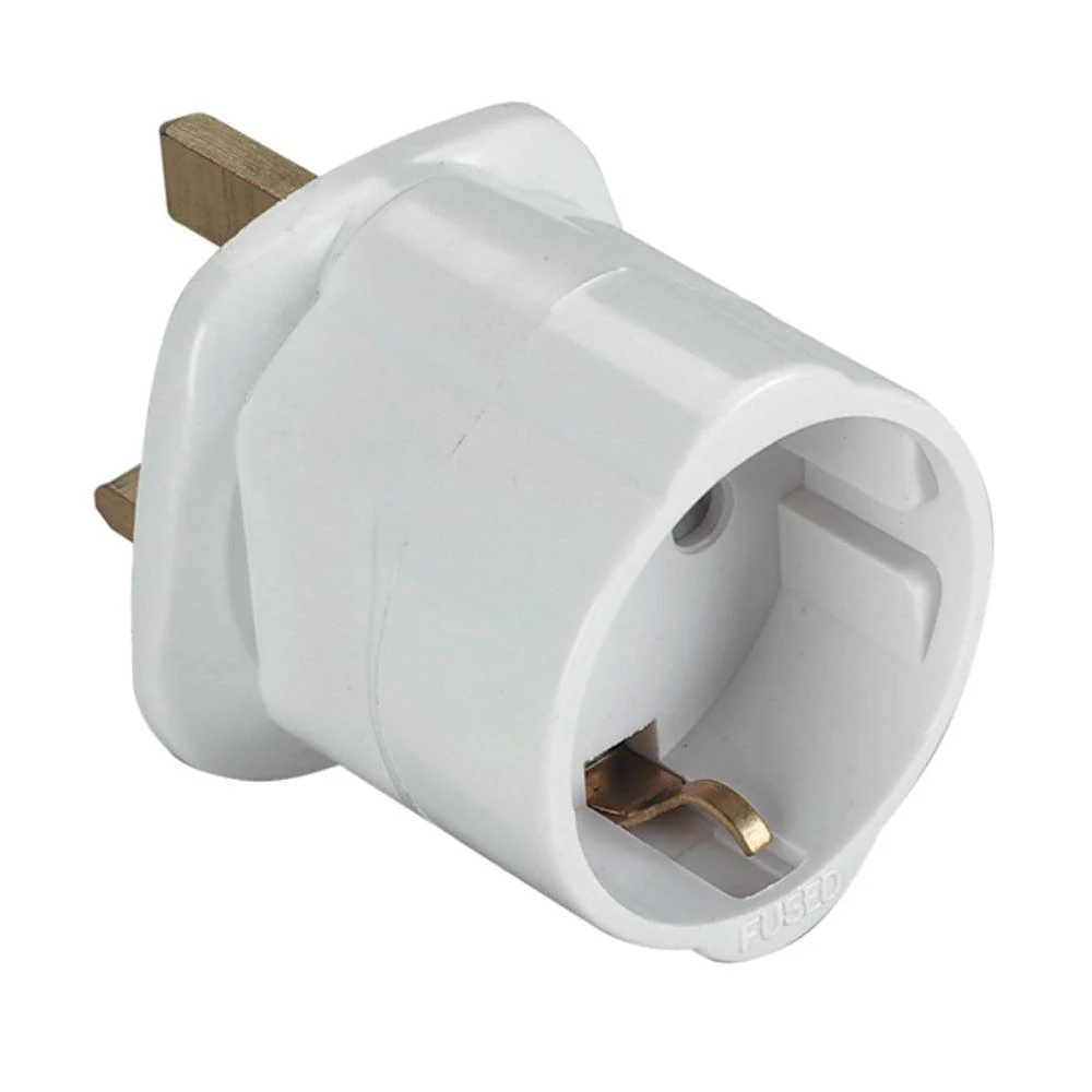 13A European Plug Adaptor - White | 978652