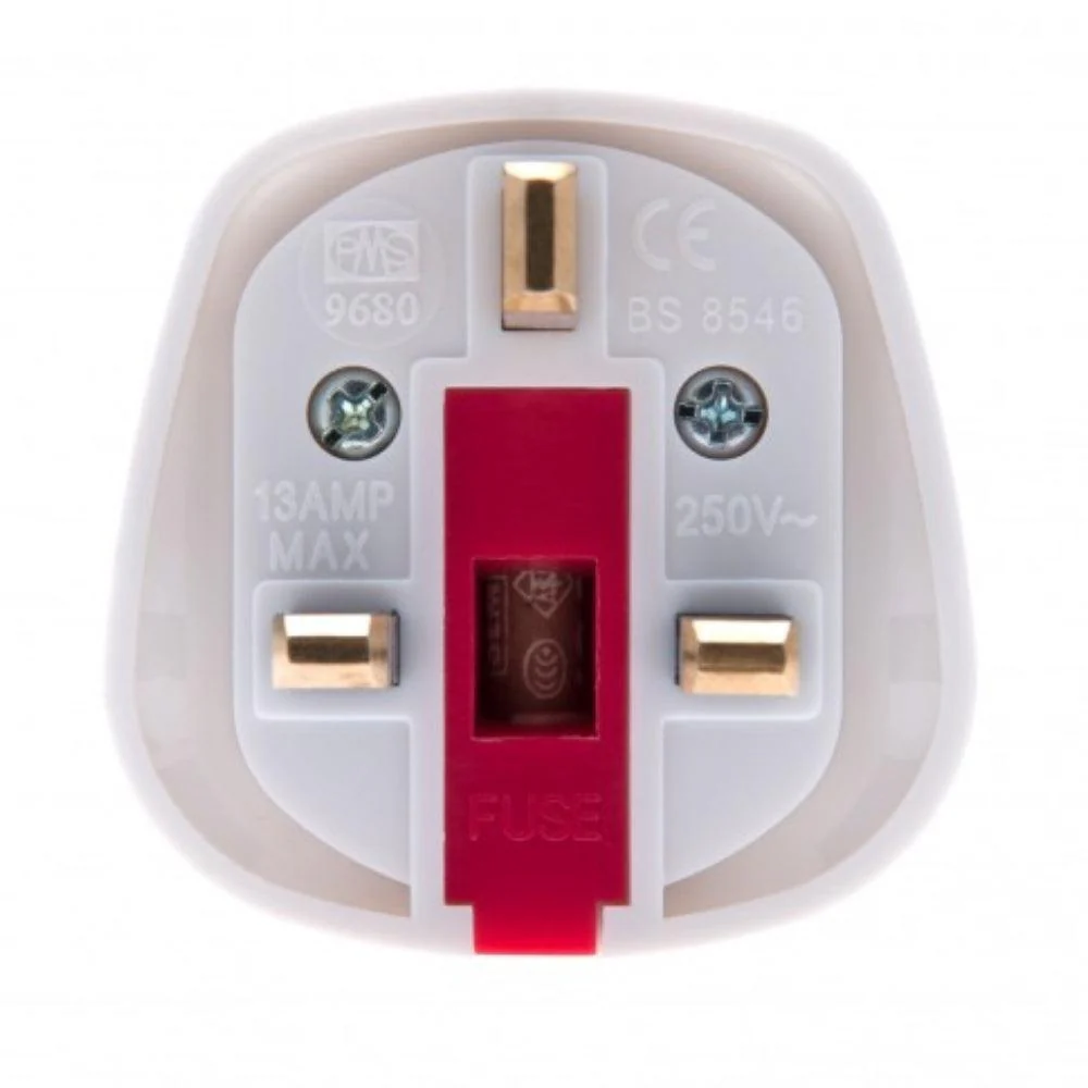 13A European Plug Adaptor - White | 978652 - Image 2
