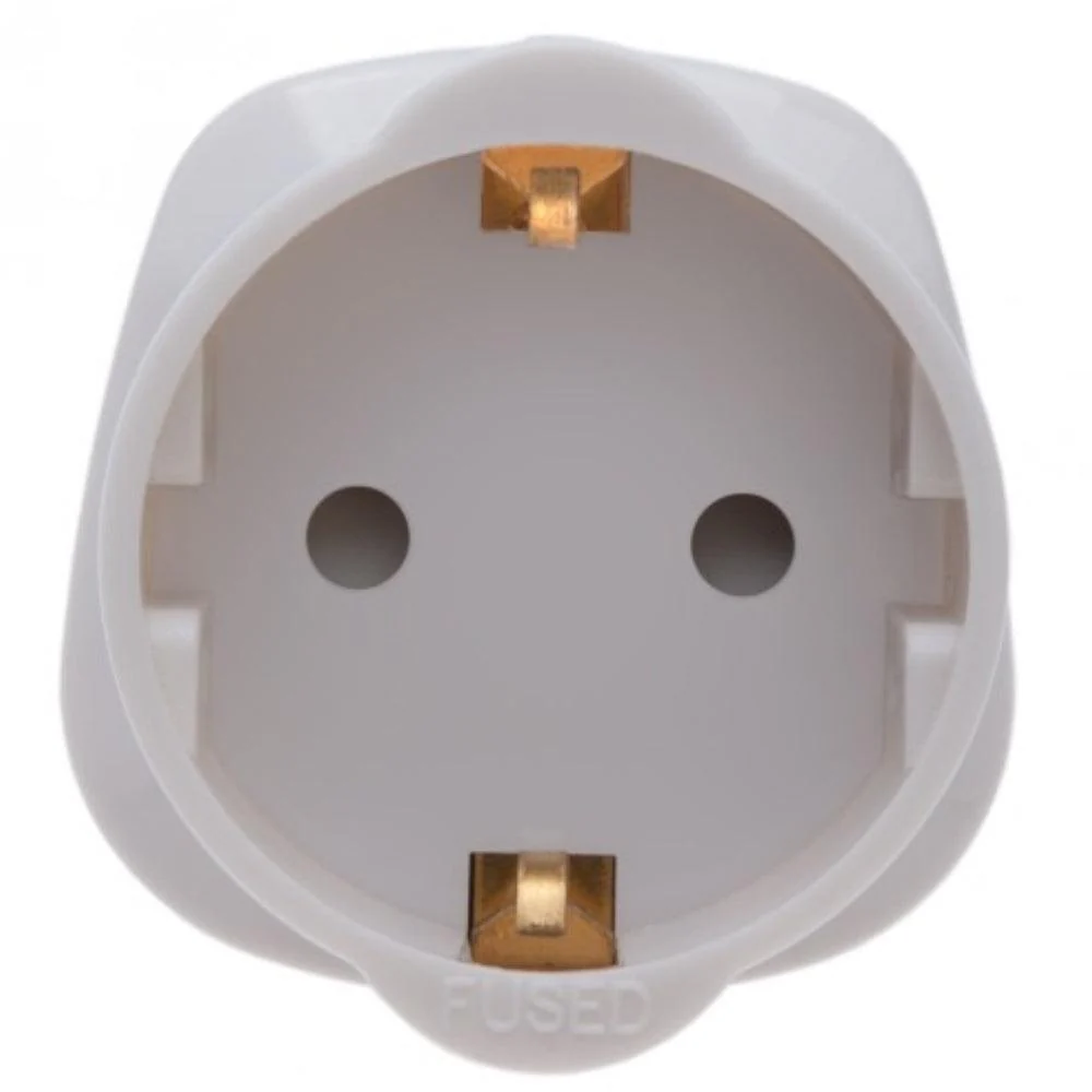 13A European Plug Adaptor - White | 978652 - Image 3