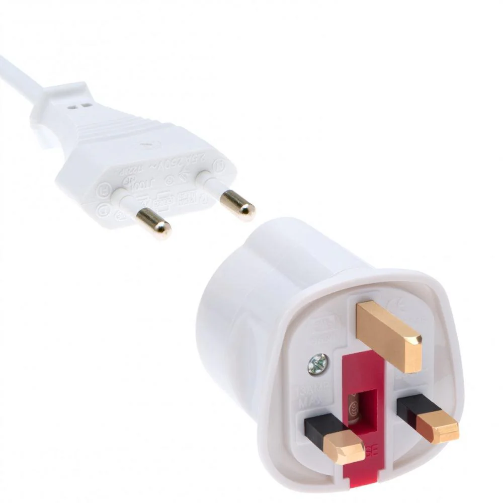 13A European Plug Adaptor - White | 978652 - Image 4
