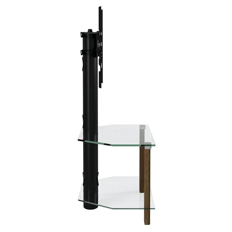 Alphason Century 800mm Glass TV Stand for Up To 55" TV -  Walnut | ADCEC800WAL - Image 2