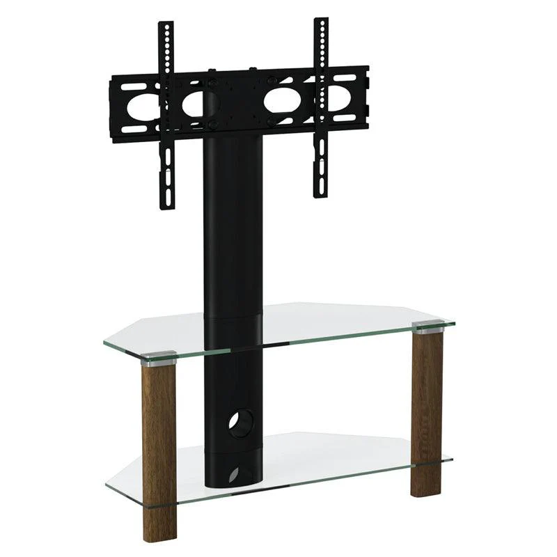Alphason Century 800mm Glass TV Stand for Up To 55" TV -  Walnut | ADCEC800WAL - Image 3