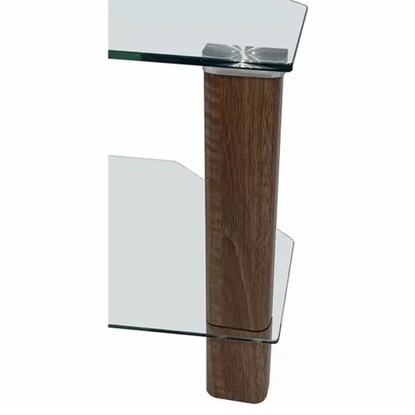 Alphason Century 800mm Glass TV Stand for Up To 55" TV -  Walnut | ADCEC800WAL - Image 7