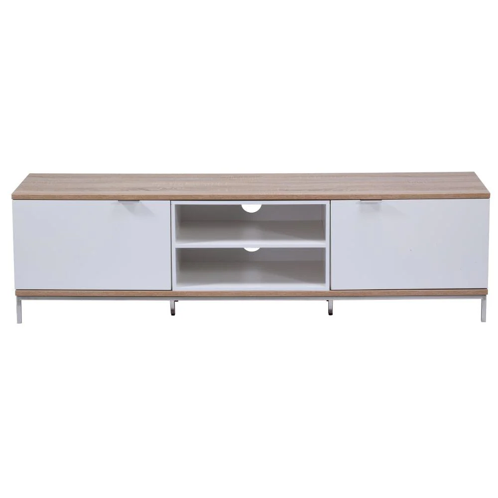 Alphason Chaplin 1600 Cabinet for Up to 70" TVs - Light Oak & White | ADCH1600