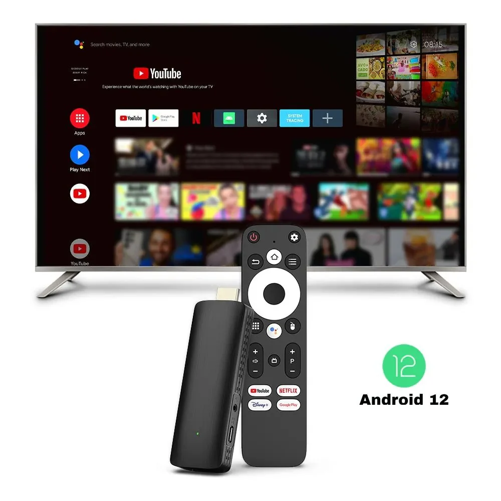 Android 12 4K Smart TV Stick â Black | 035318 - Image 5
