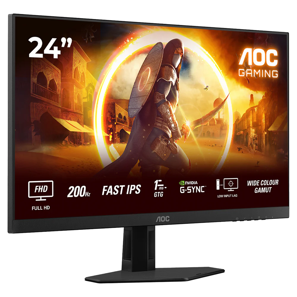 AOC 24" FHD Gaming Monitor - Black | 24G4HRE - Image 3