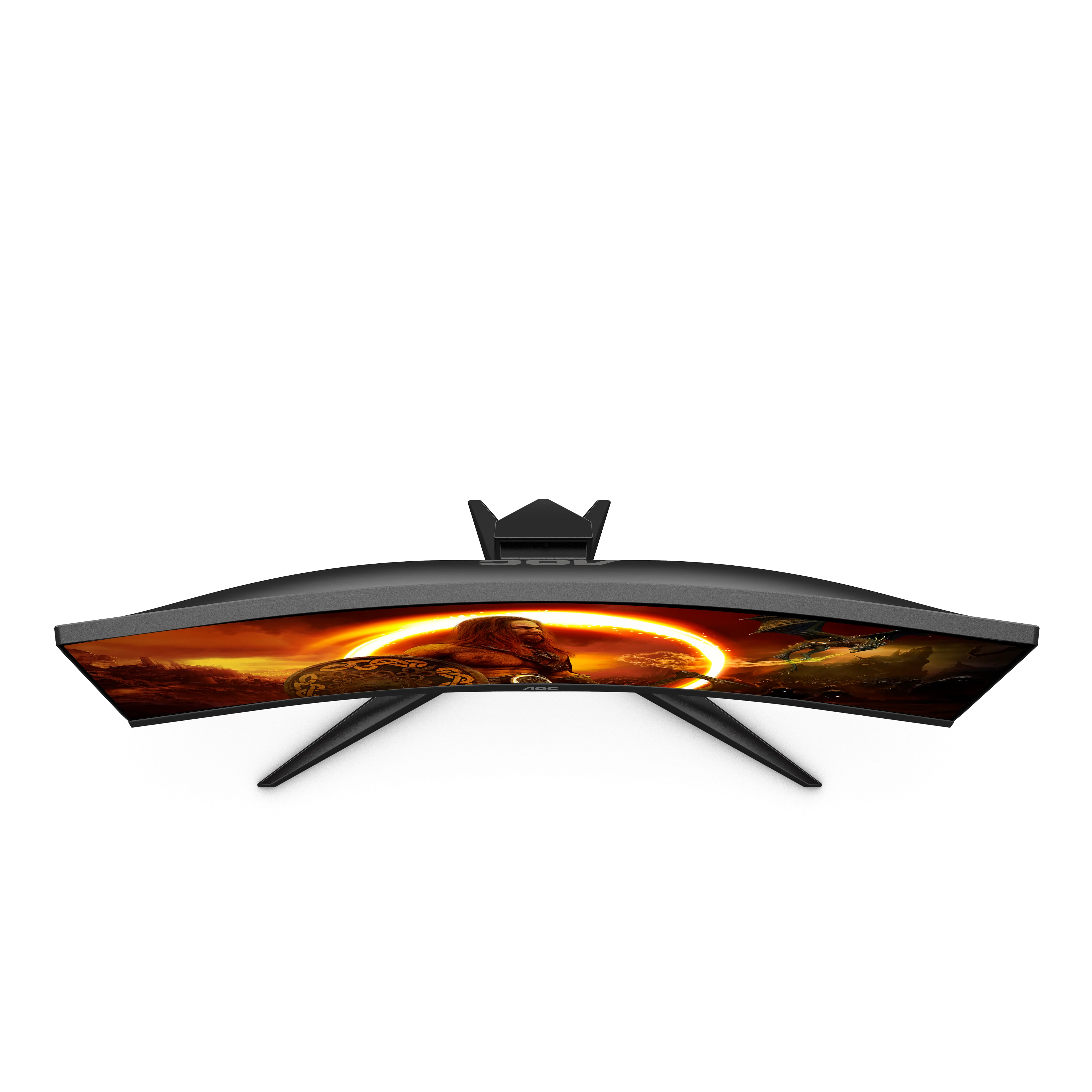 AOC 27" FHD Curved Gaming Monitor - Black & Red | C27G2ZE/BK - Image 4