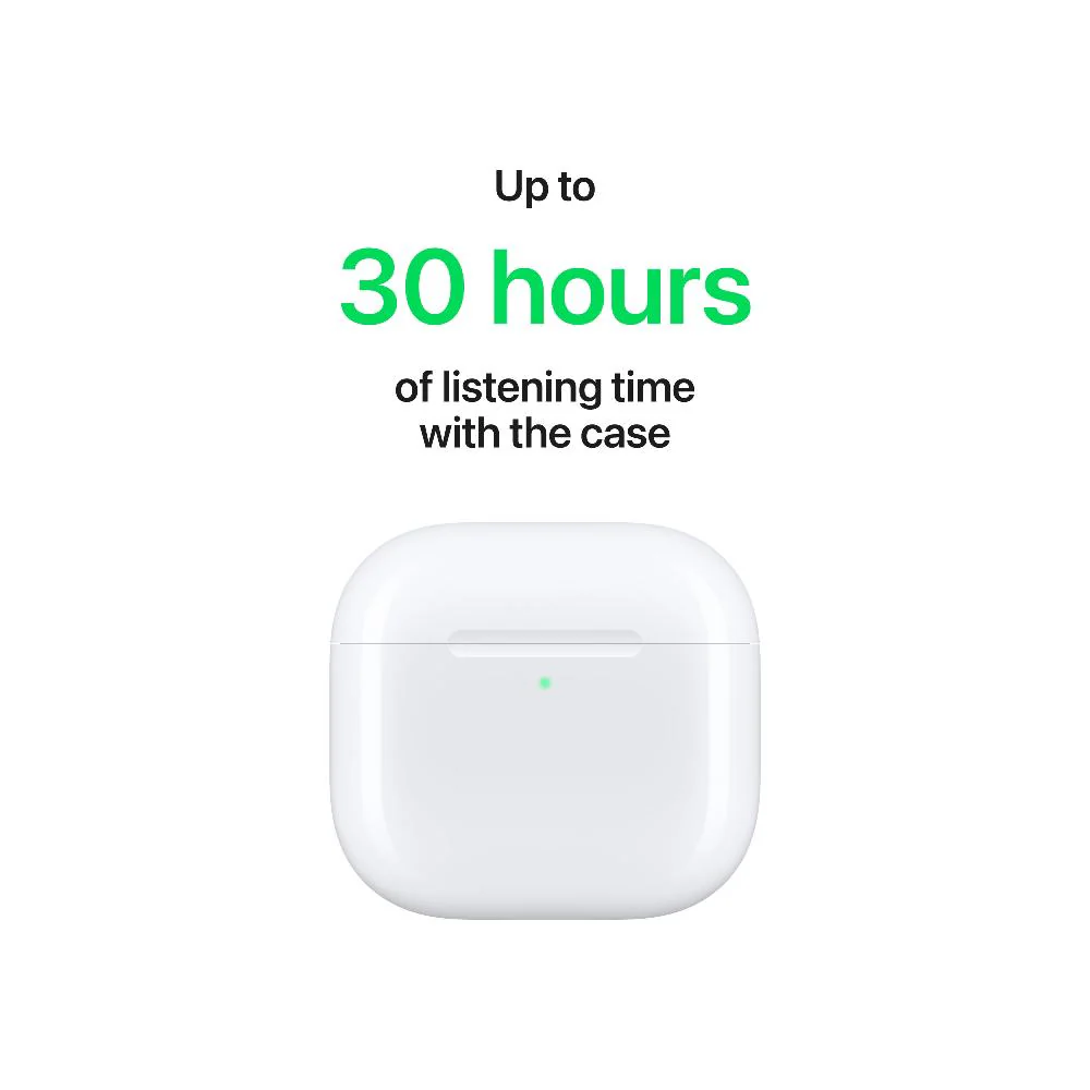 Apple Airpods 4 In-Ear Wireless Bluetooth Earbuds with Active Noise Cancellation - White | MXP93ZM/A - Image 7