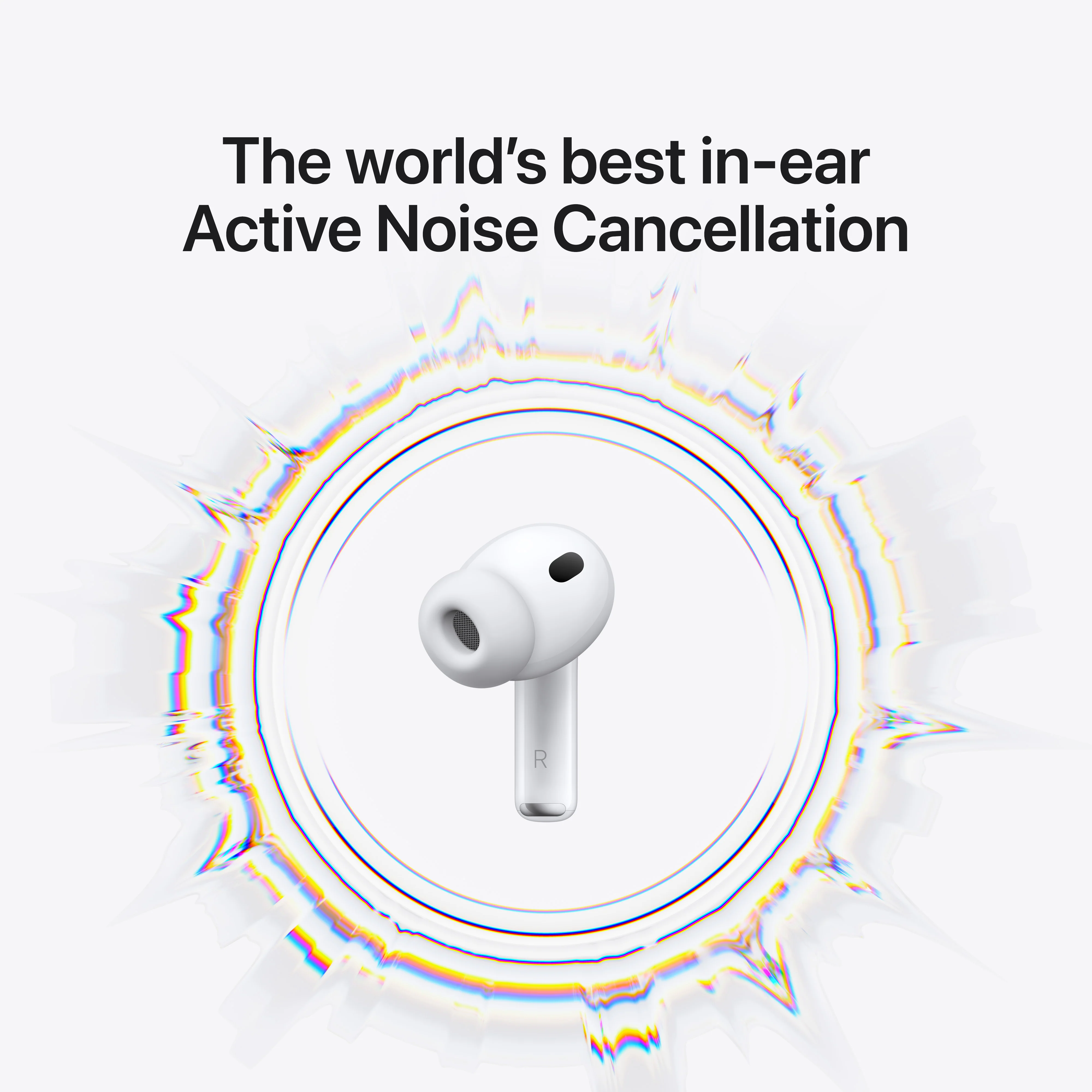 Apple AirPods Pro 3rd Gen In-Ear Wireless Bluetooth Earbuds - White | MFHP4ZM/A - Image 3