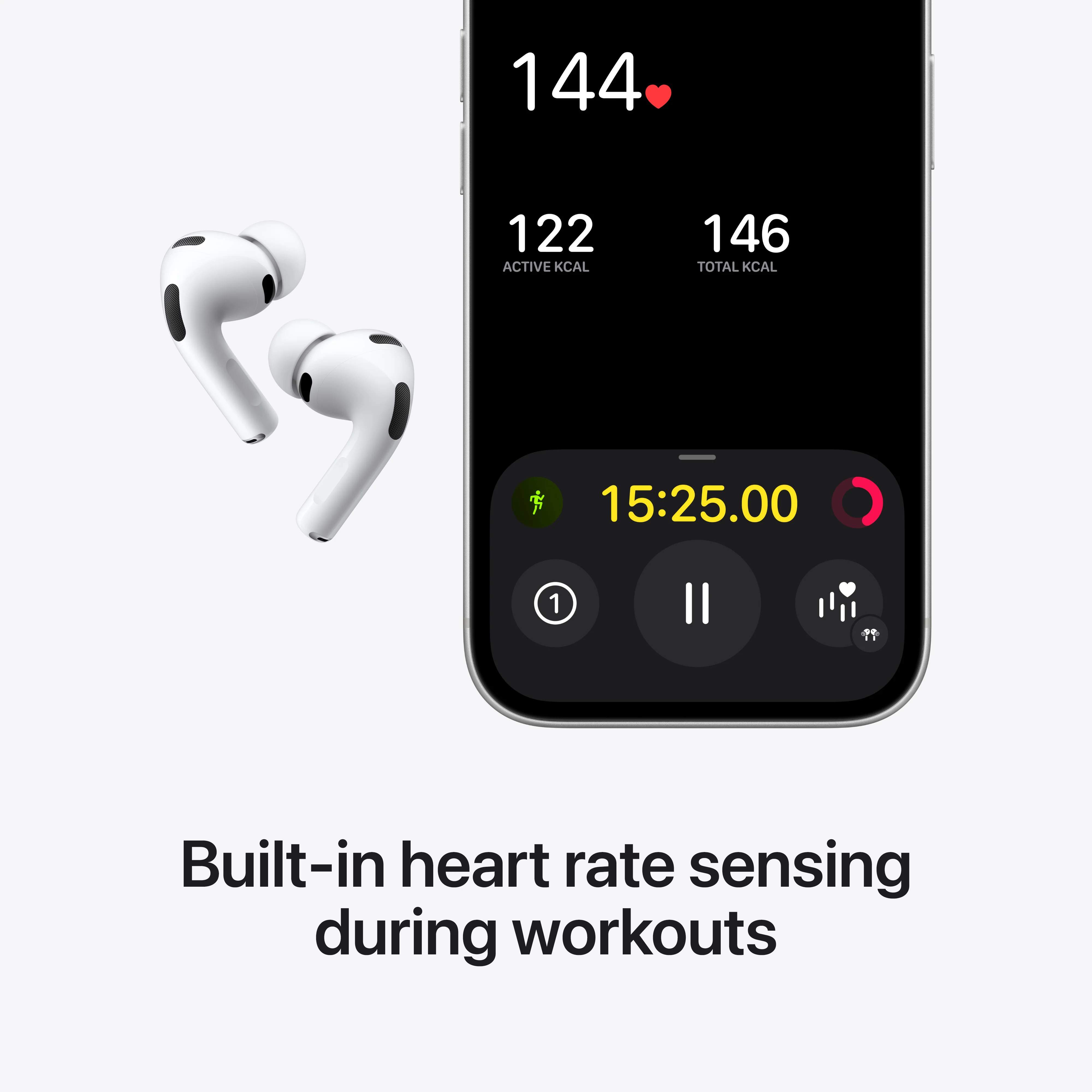 Apple AirPods Pro 3rd Gen In-Ear Wireless Bluetooth Earbuds - White | MFHP4ZM/A - Image 4