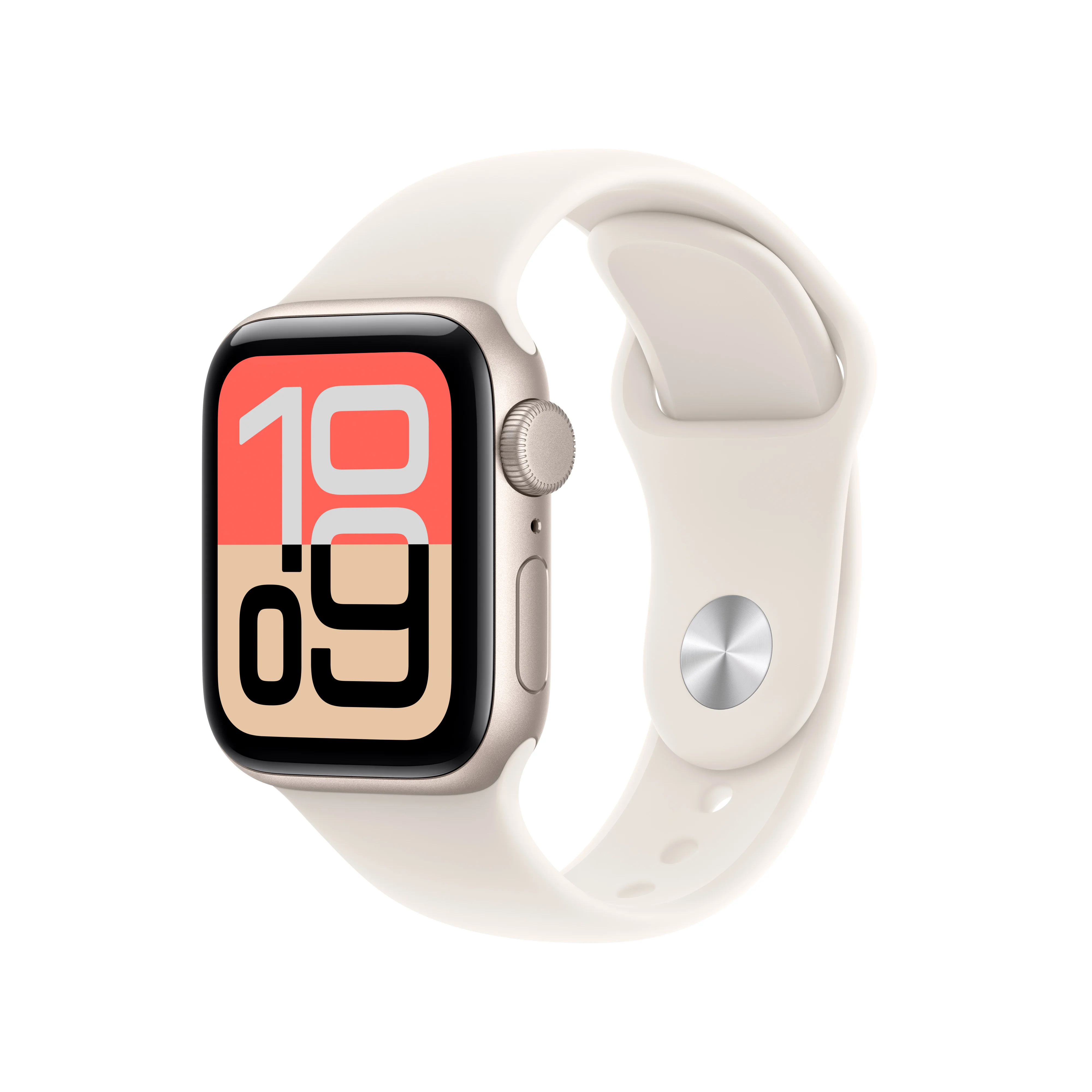 Apple Watch SE 3 GPS 40MM Starlight Aluminium Case with Starlight Sport Band - S/M | MEH34MP/A