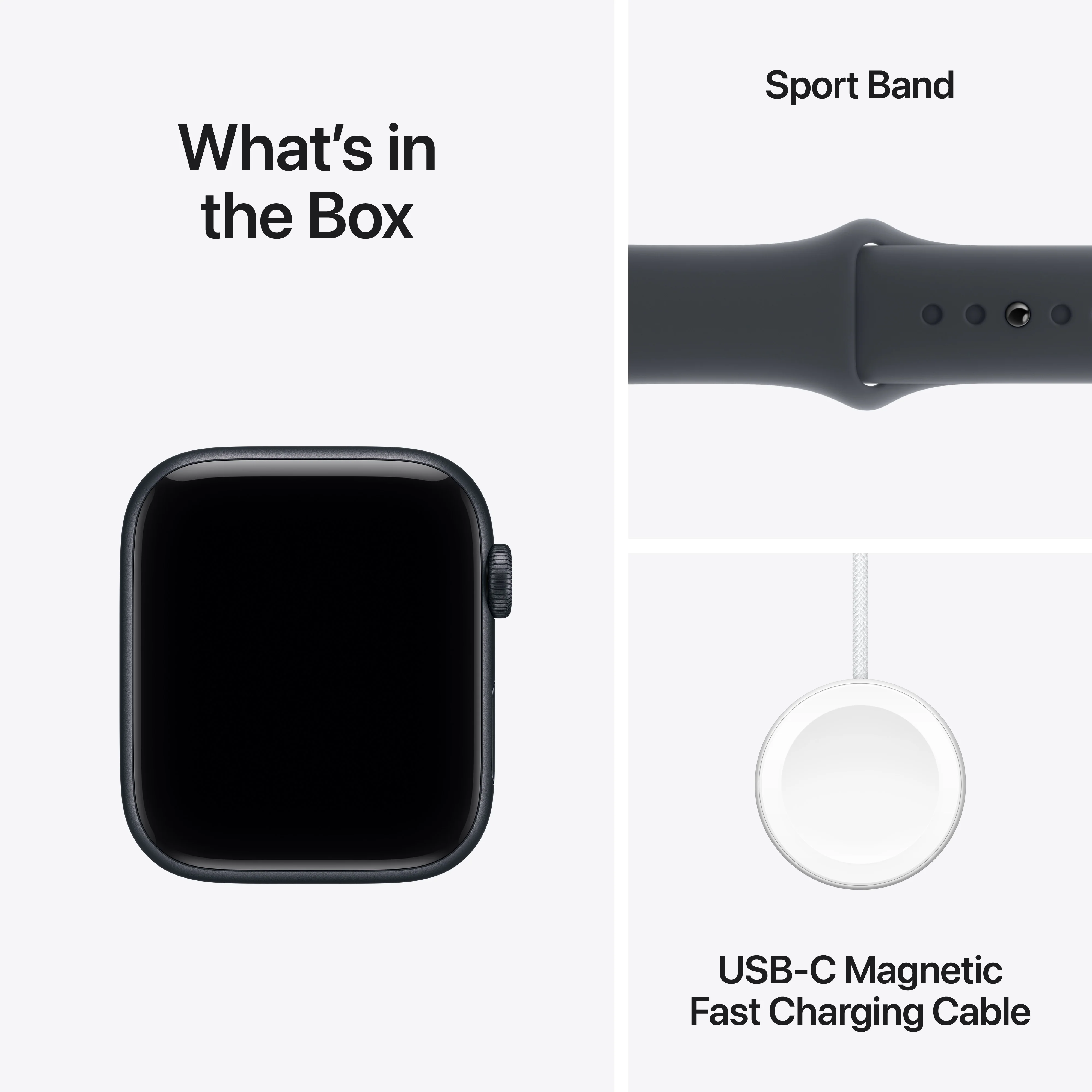 Apple Watch SE 3 GPS 44MM Midnight Aluminium Case with Midnight Sport Band - M/L | MEHQ4MP/A - Image 9