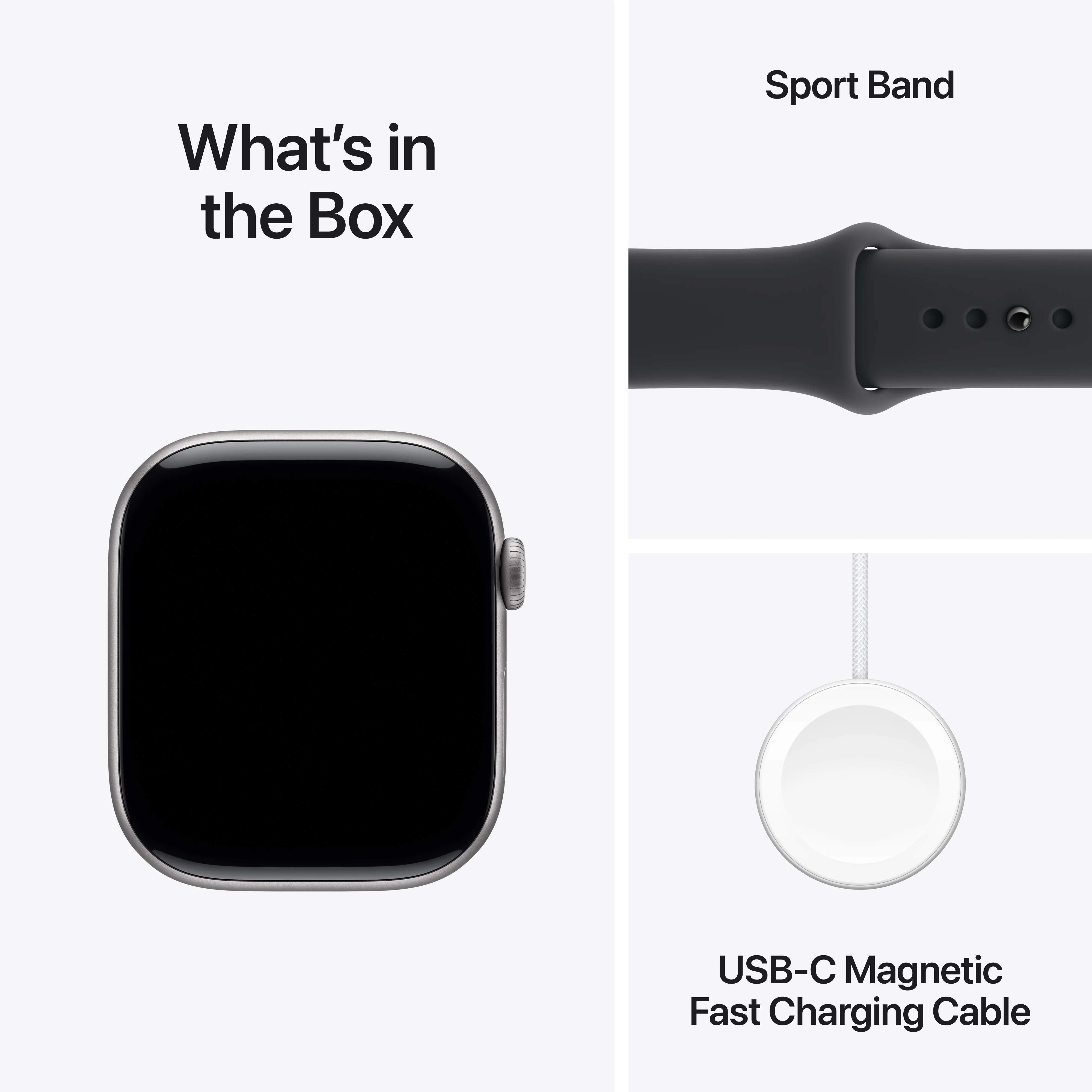 Apple Watch Series 11 GPS 46MM Space Grey Aluminium Case with Black Sport Band - M/L | MEV44MP/A - Image 9