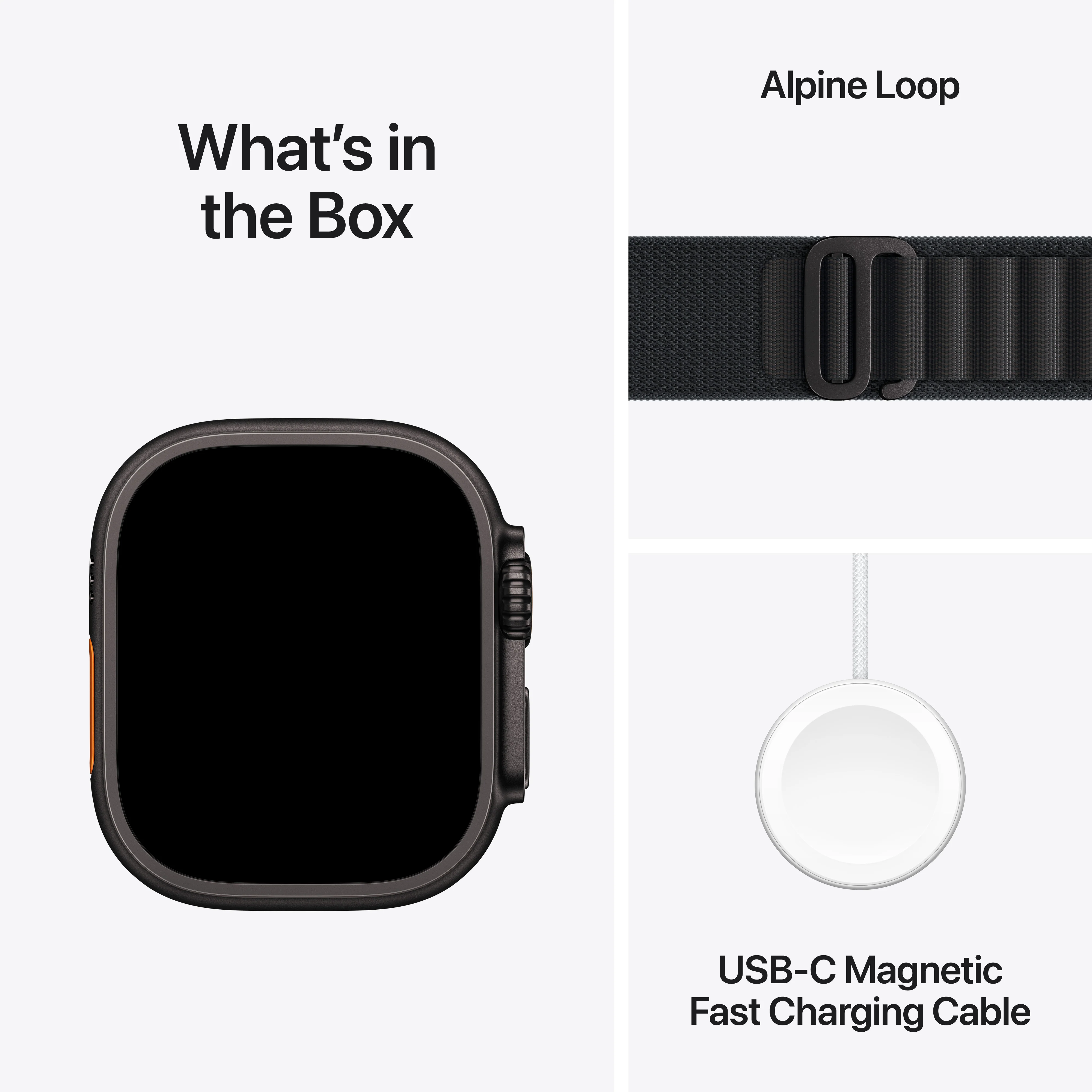 Apple Watch Ultra 3 GPS + Cellular 49MM Black Titanium Case with Black Alpine Loop - Medium | MF0V4DH/A - Image 9