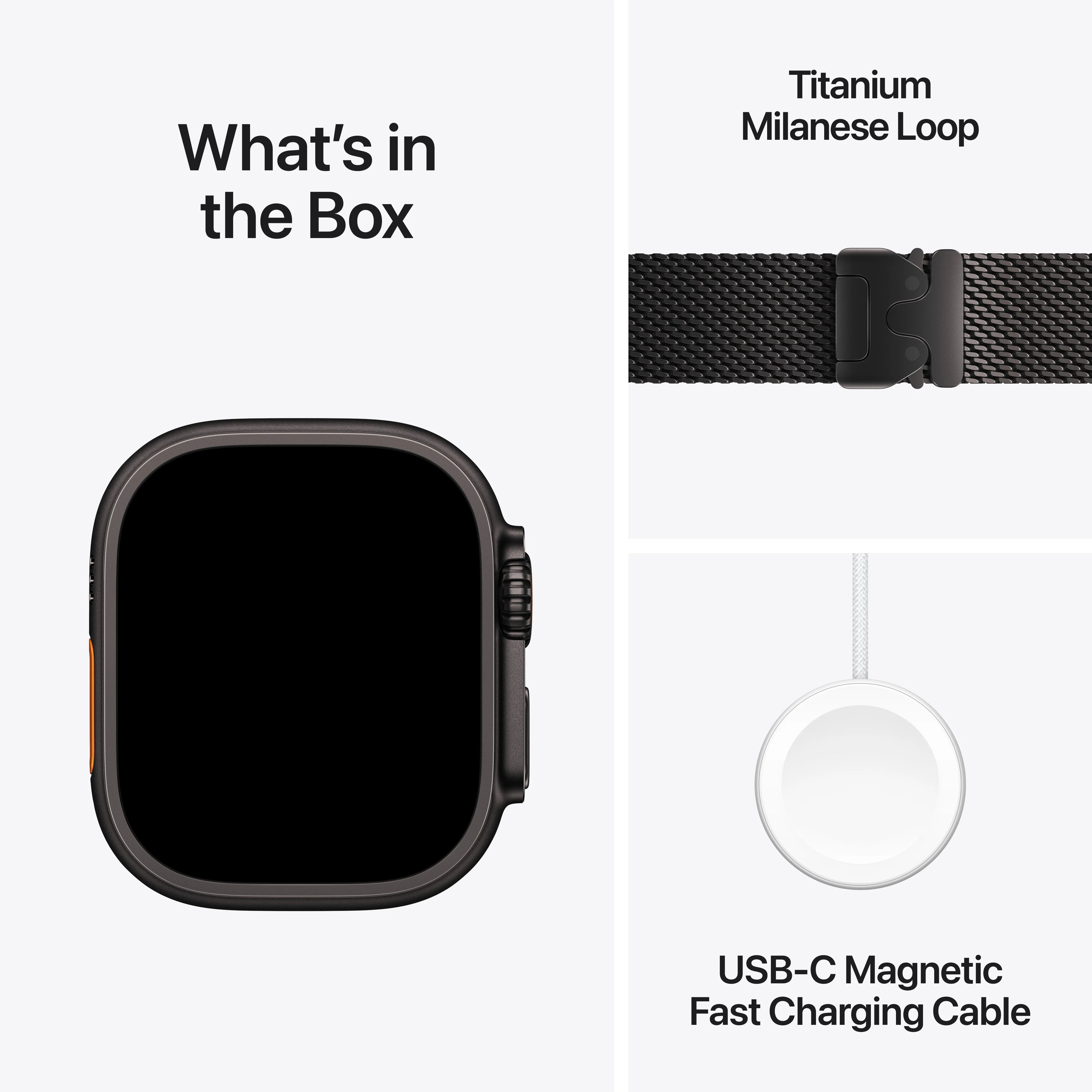 Apple Watch Ultra 3 GPS + Cellular 49MM Black Titanium Case with Black Titanium Milanese Loop - Medium | MF1Q4DH/A - Image 9