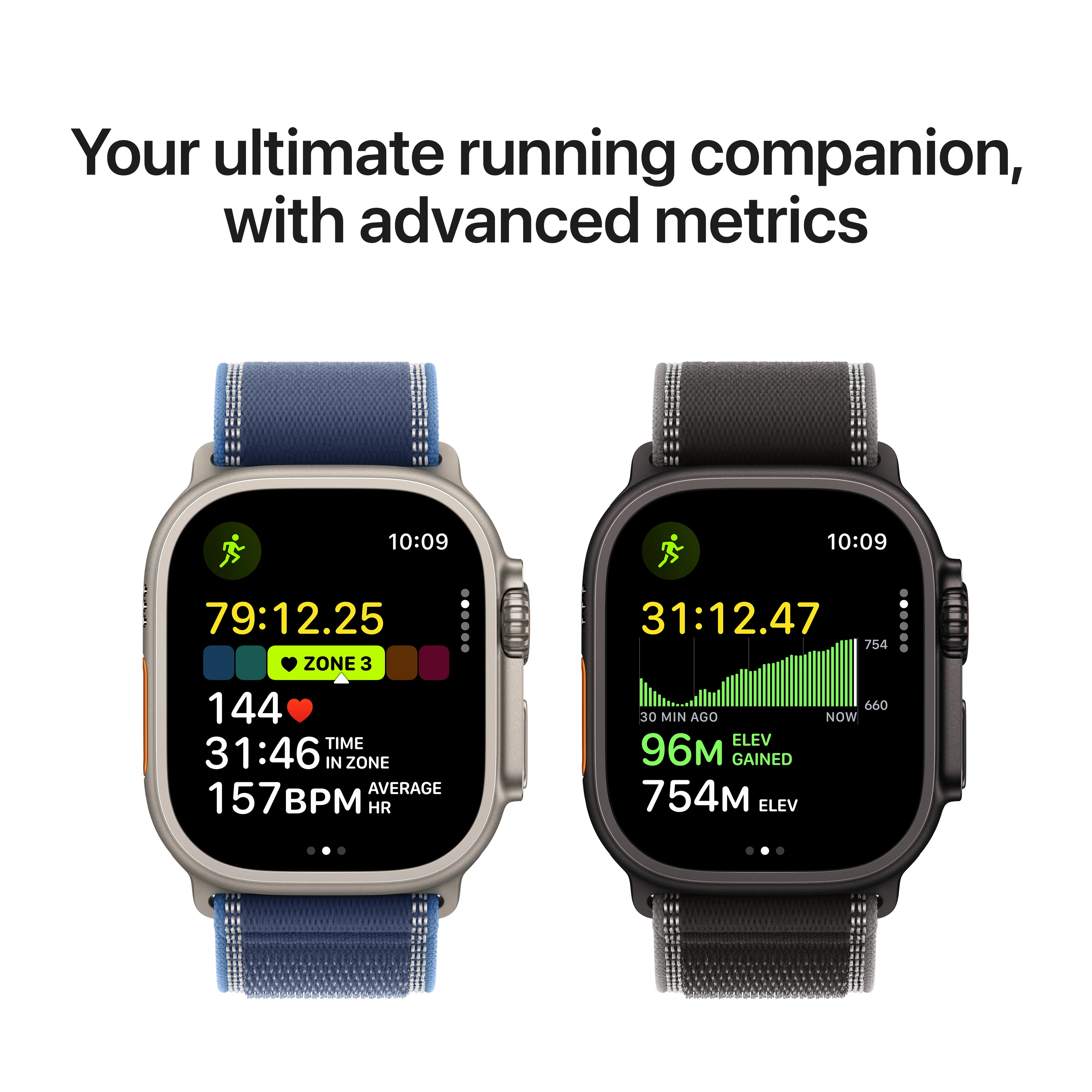 Apple Watch Ultra 3 GPS + Cellular 49MM Natural Titanium Case with Light Blue Alpine Loop - Medium | MEWM4DH/A - Image 5