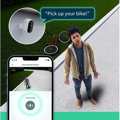 Arlo 2K Essential Outdoor Security Camera Pack of 2 - White | VMC2250100EUS - Image 4