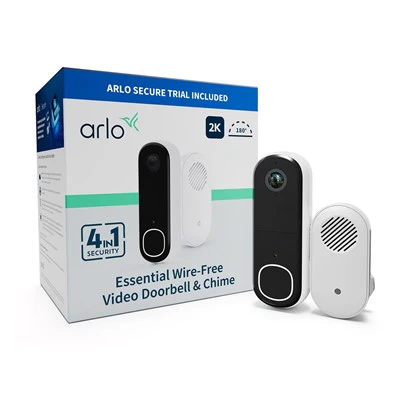 Arlo 2K Wireless Video Doorbell with Chime - White | AVDK4001100UKS - Image 3