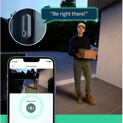 Arlo 2K Wireless Video Doorbell with Chime - White | AVDK4001100UKS - Image 7