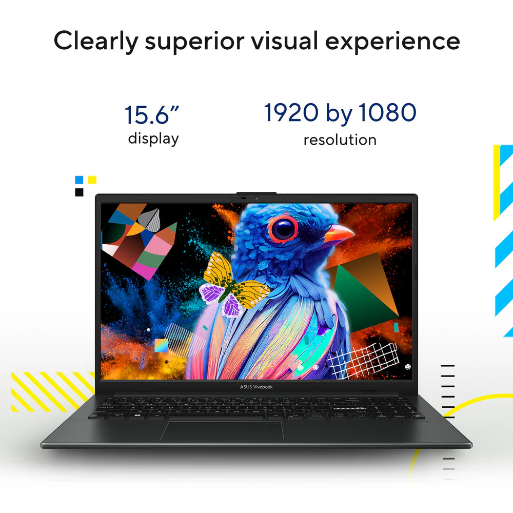 Asus Vivobook Go AMD Ryzen 3 15.6" 8GB/128GB Laptop - Black | SE1504FA-NJ715W - Image 2