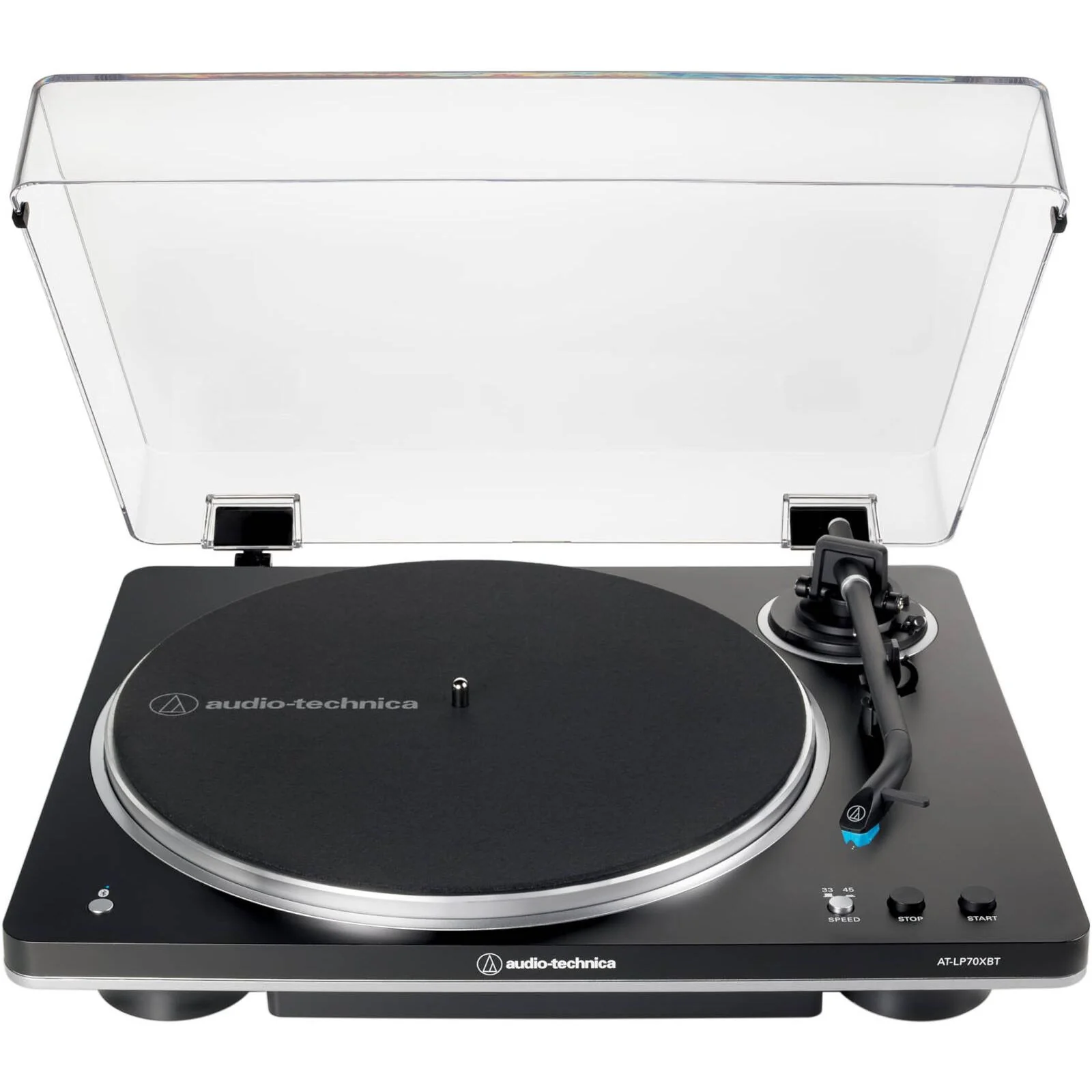 Audio Technica Fully Automatic Wireless Belt-Drive Turntable - Black & Silver | ATLP70XBTBS - Image 2