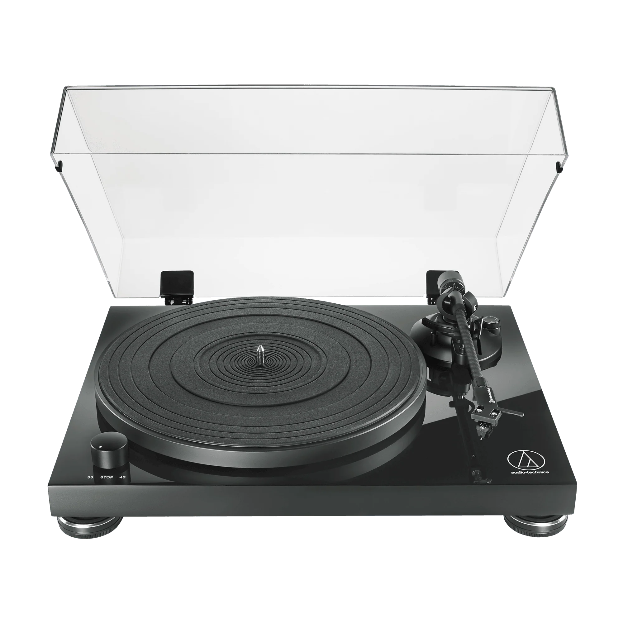 Audio Technica Fully Manual Belt-Drive Turntable - Piano Black | ATLPW50PB