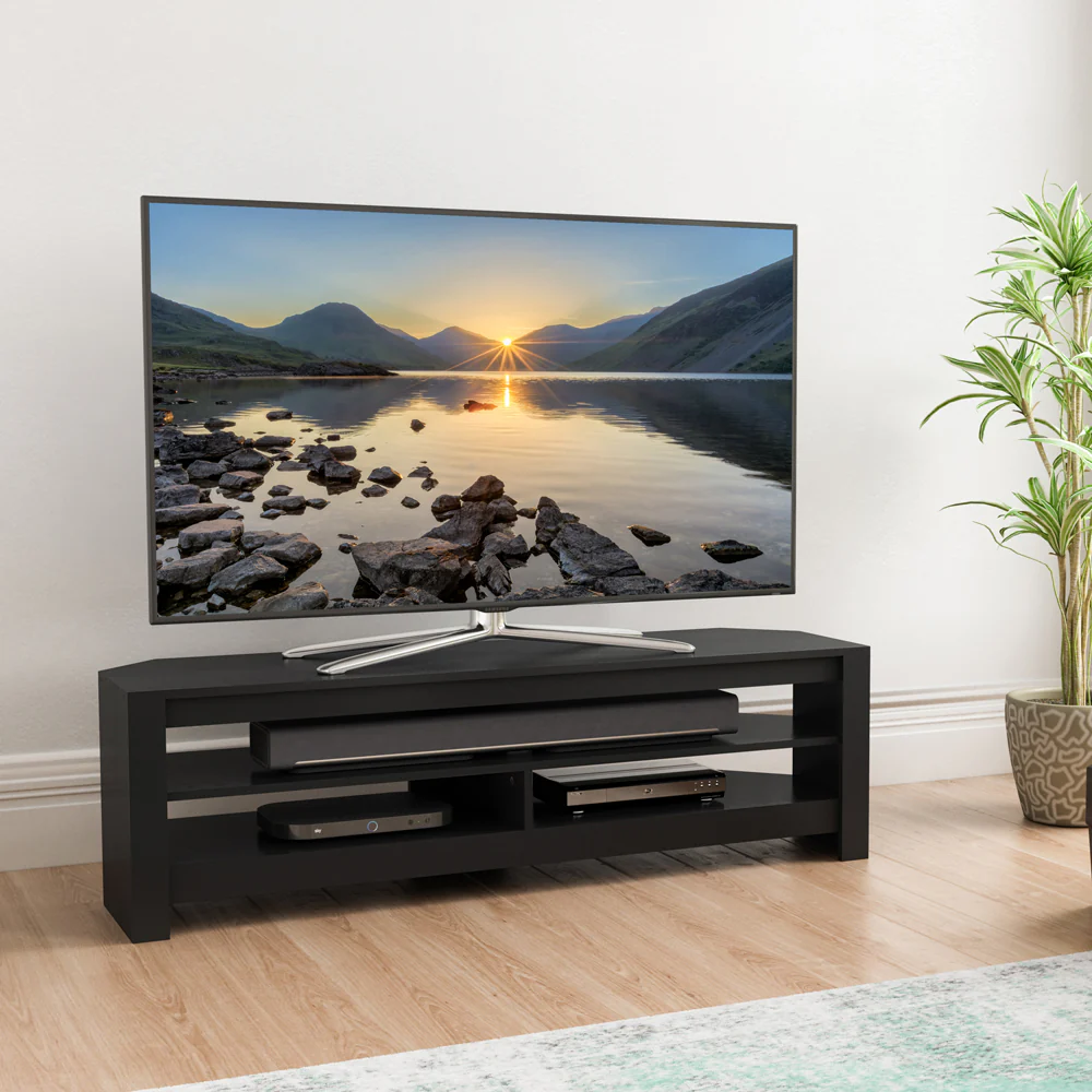 AVF Calibre TV Stand for 65" TV - Black Oak | CA140BO - Image 5