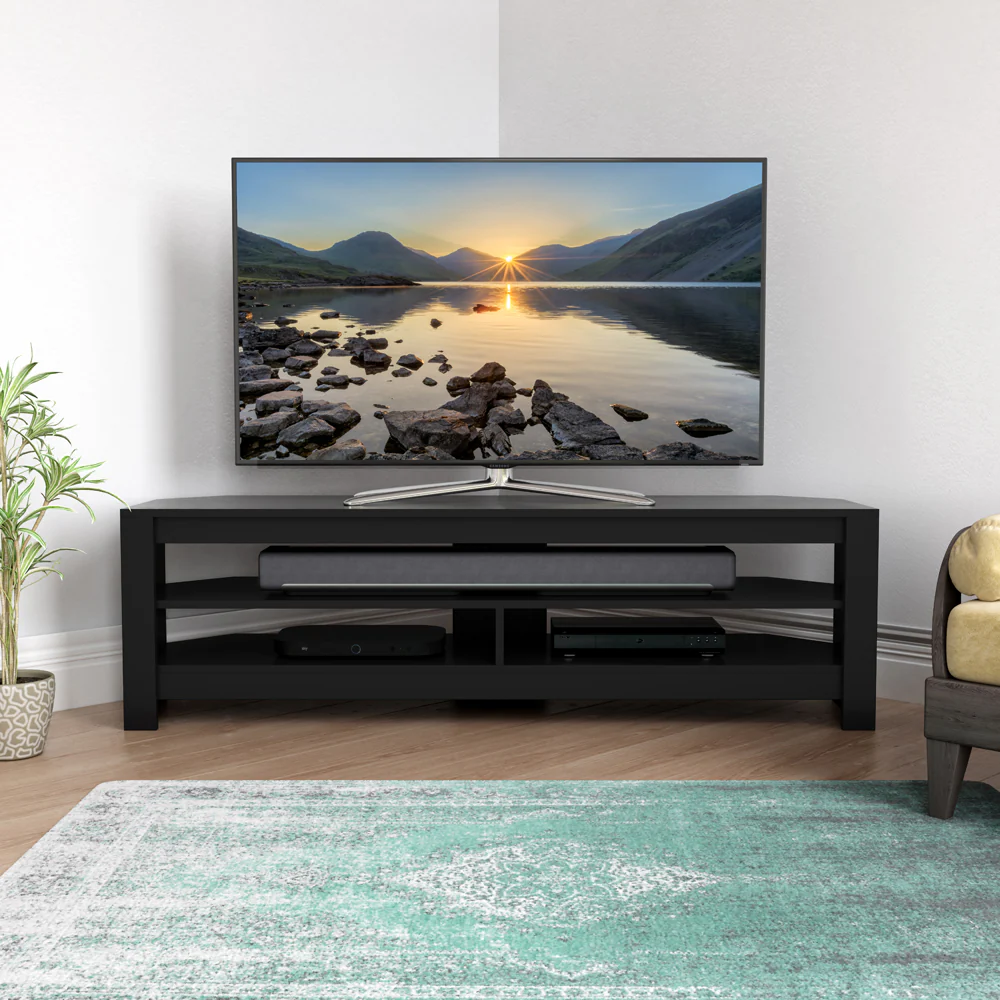 AVF Calibre TV Stand for 65" TV - Black Oak | CA140BO - Image 6