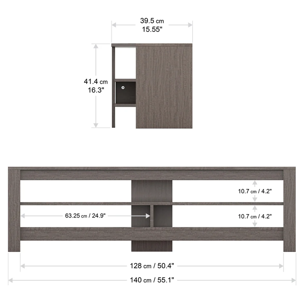 AVF Calibre TV Stand for 65" TV - Grey | CA140GRE - Image 6