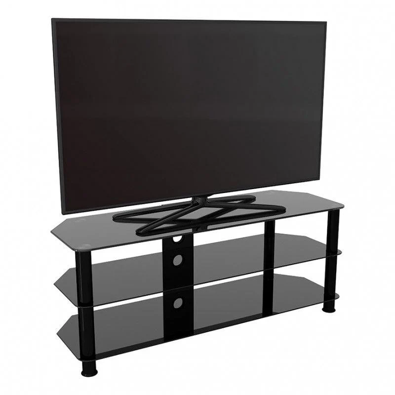 AVF Classic Corner Glass TV Stand for Up to 60" TV - Black | SDC1250CMBB - Image 4