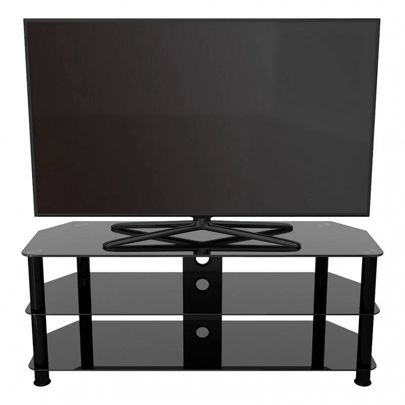 AVF Classic Corner Glass TV Stand for Up to 60" TV - Black | SDC1250CMBB - Image 5