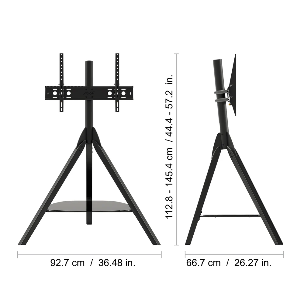 AVF Hoxton Freestanding Tripod TV Stand - Black | FSL1000HOXBB - Image 7