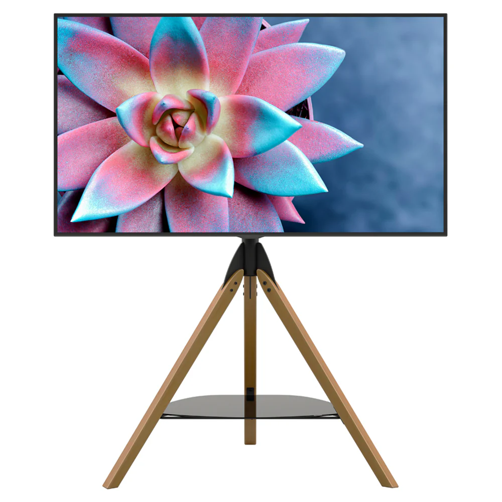 AVF Hoxton Freestanding Tripod TV Stand - Light Wood | FSL1000HOXLWB - Image 5