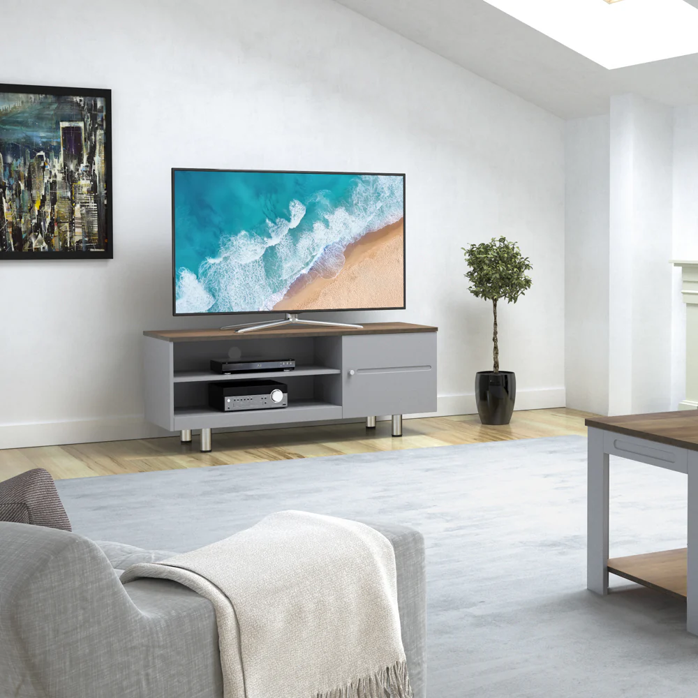 AVF Whitesands TV Stand for 60" TV - Satin Grey | FS1200WSSG - Image 6