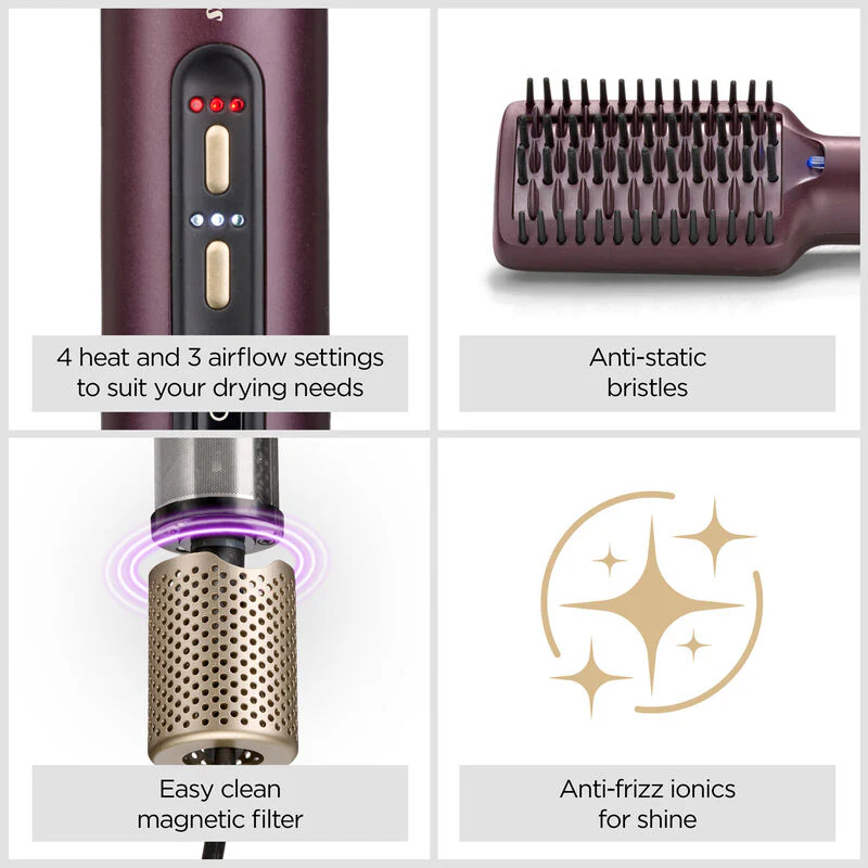 Babyliss Air Power Smooth Hair Smoothing and Straightening Brush | AS6400U - Image 7