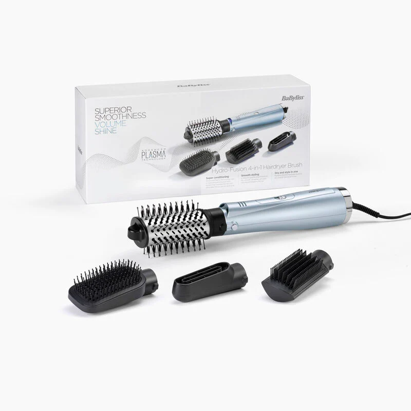 Babyliss Hydro Fusion 4 in 1 Hair Dryer Brush - Blue | 2774U - Image 5