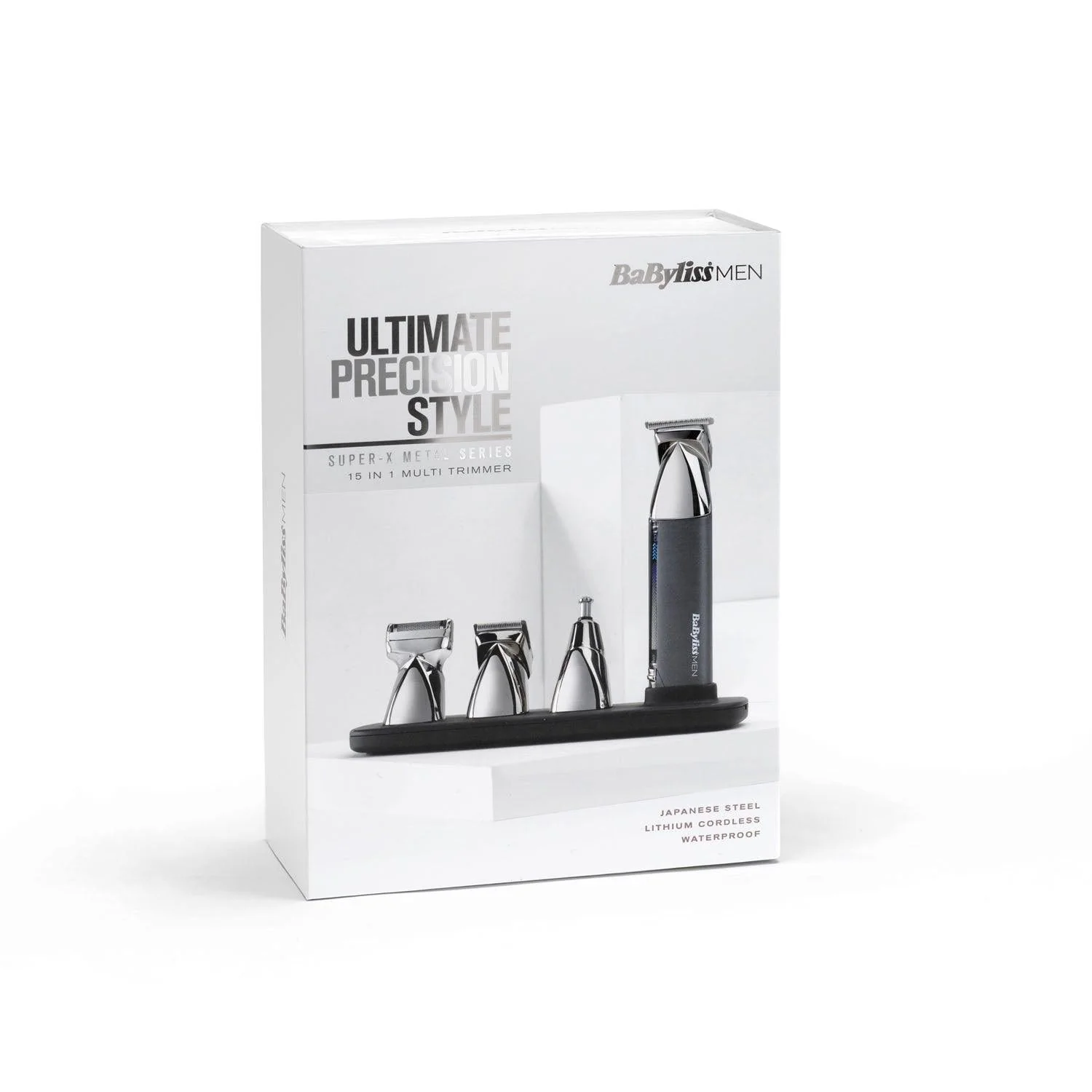 BaByliss Men Super X Metal Series 15 in 1 Cordless Multi Trimmer | 7200U - Image 9