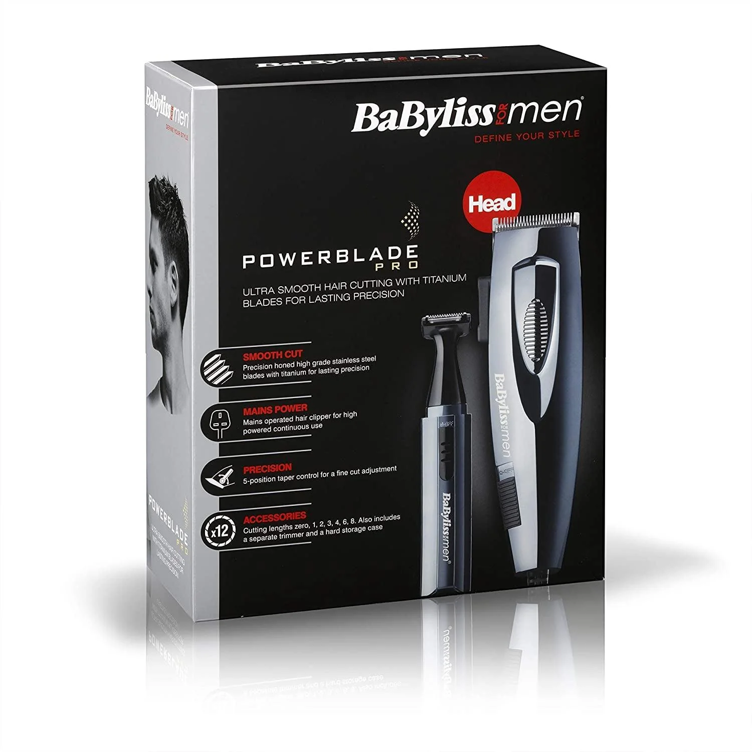Babyliss Powerblade Pro Hair Clipper - Black | 7456U - Image 7
