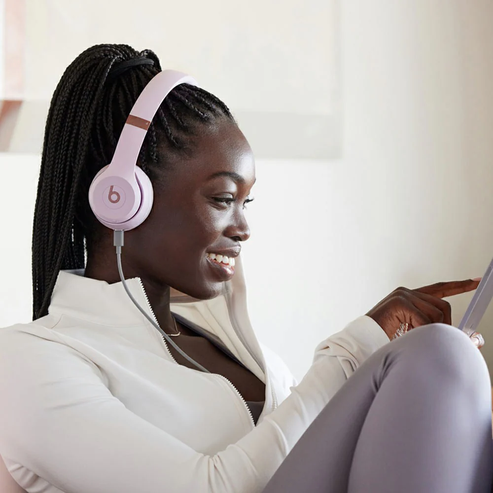 Beats Solo 4 On-Ear Wireless Bluetooth Headphone - Cloud Pink | MUW33ZM/A - Image 7