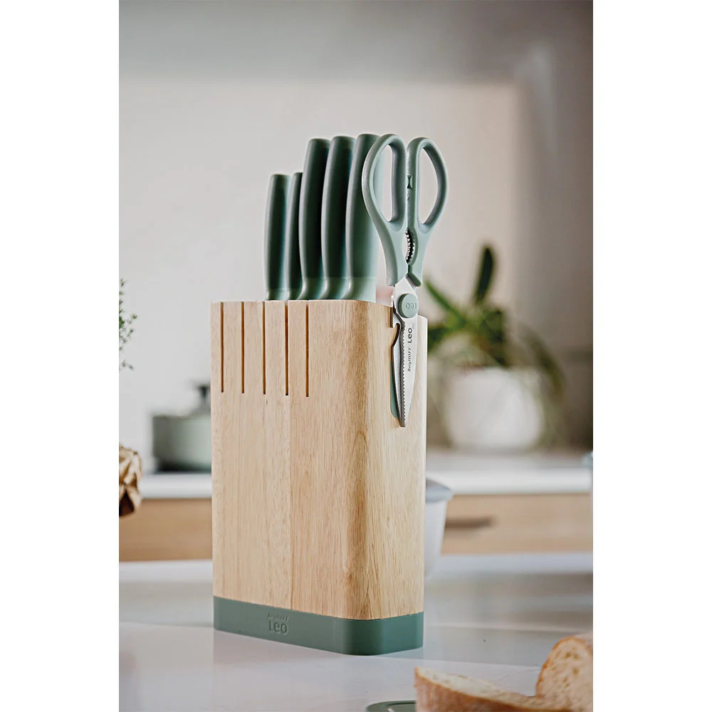 BergHOFF Forest Leo 6-PC Knife Block Set - Green | 3950351 - Image 3