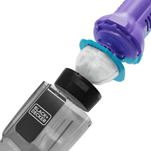 Black & Decker 7.2V 2.0Ah Handheld Vacuum Cleaner with Accessories - Lively Lavender & Breeze Purple | NVD220BP-GB - Image 16