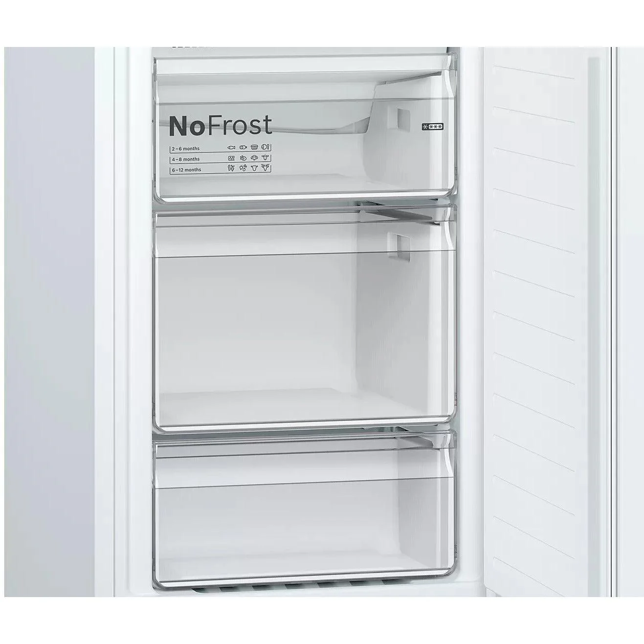 Bosch Serie 2 324L Frost Free Freestanding Fridge Freezer - White | KGN34NWEAG - Image 4