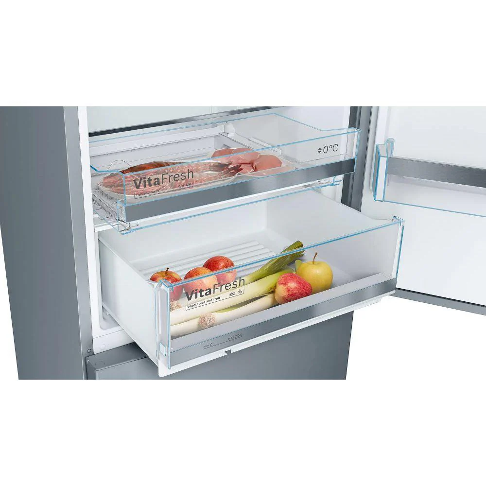 Bosch Serie 6 Low Frost Freestanding Fridge Freezer - Inox | KGE49AICAG - Image 6