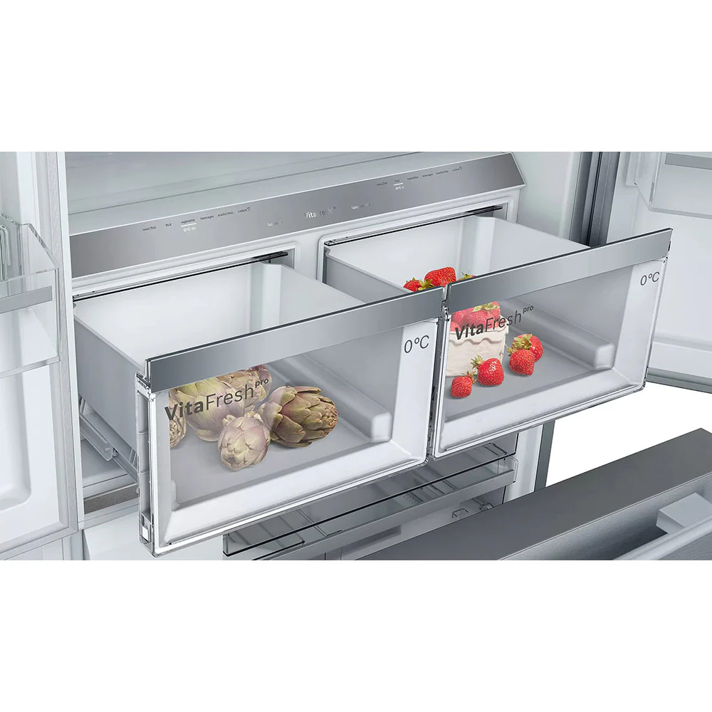 Bosch Serie 8 573L Frost Free Freestanding French Door Fridge Freezer - Stainless Steel | KFF96PIEP - Image 7