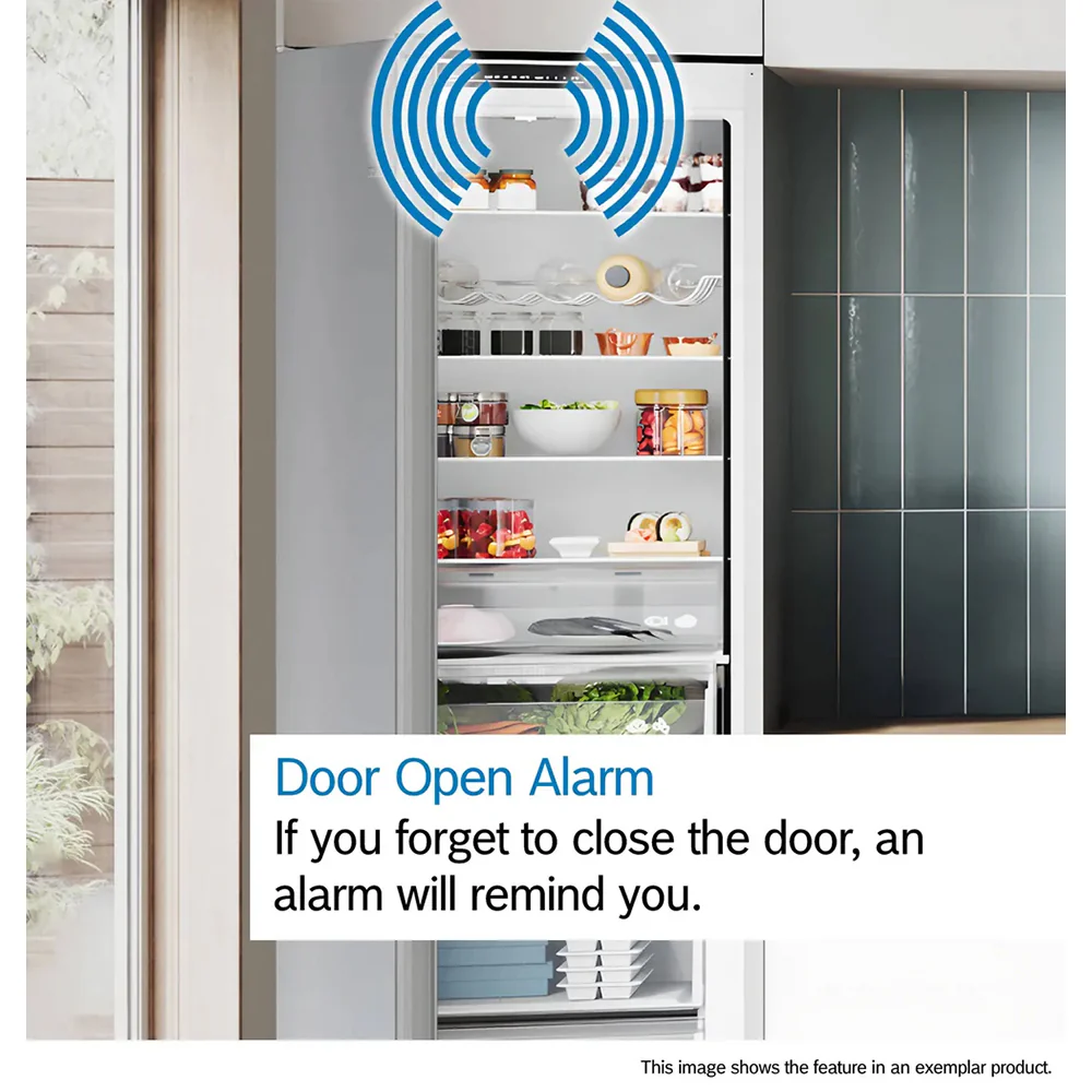 Bosch Series 2 249L Frost Free Built-In Fridge Freezer - White | KIN85NSE0G - Image 7
