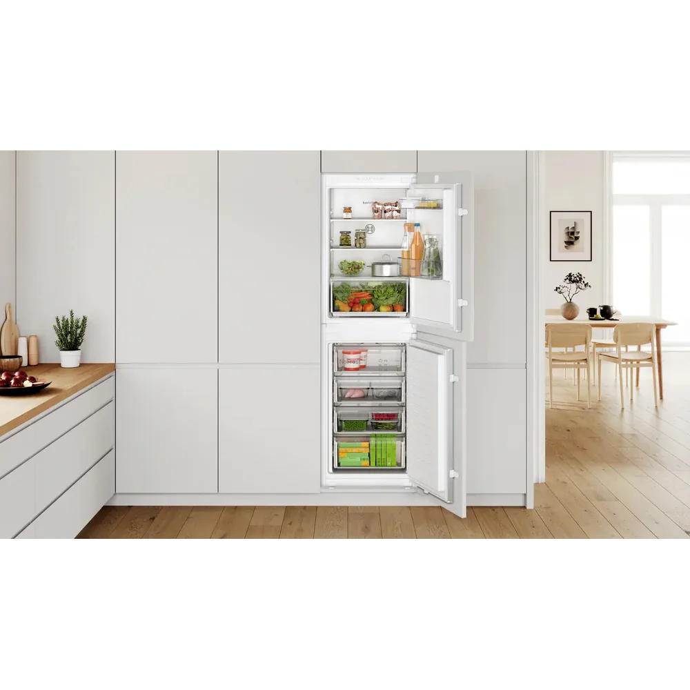 Bosch Series 2 249L Frost Free Built-In Fridge Freezer - White | KIN85NSE0G - Image 9