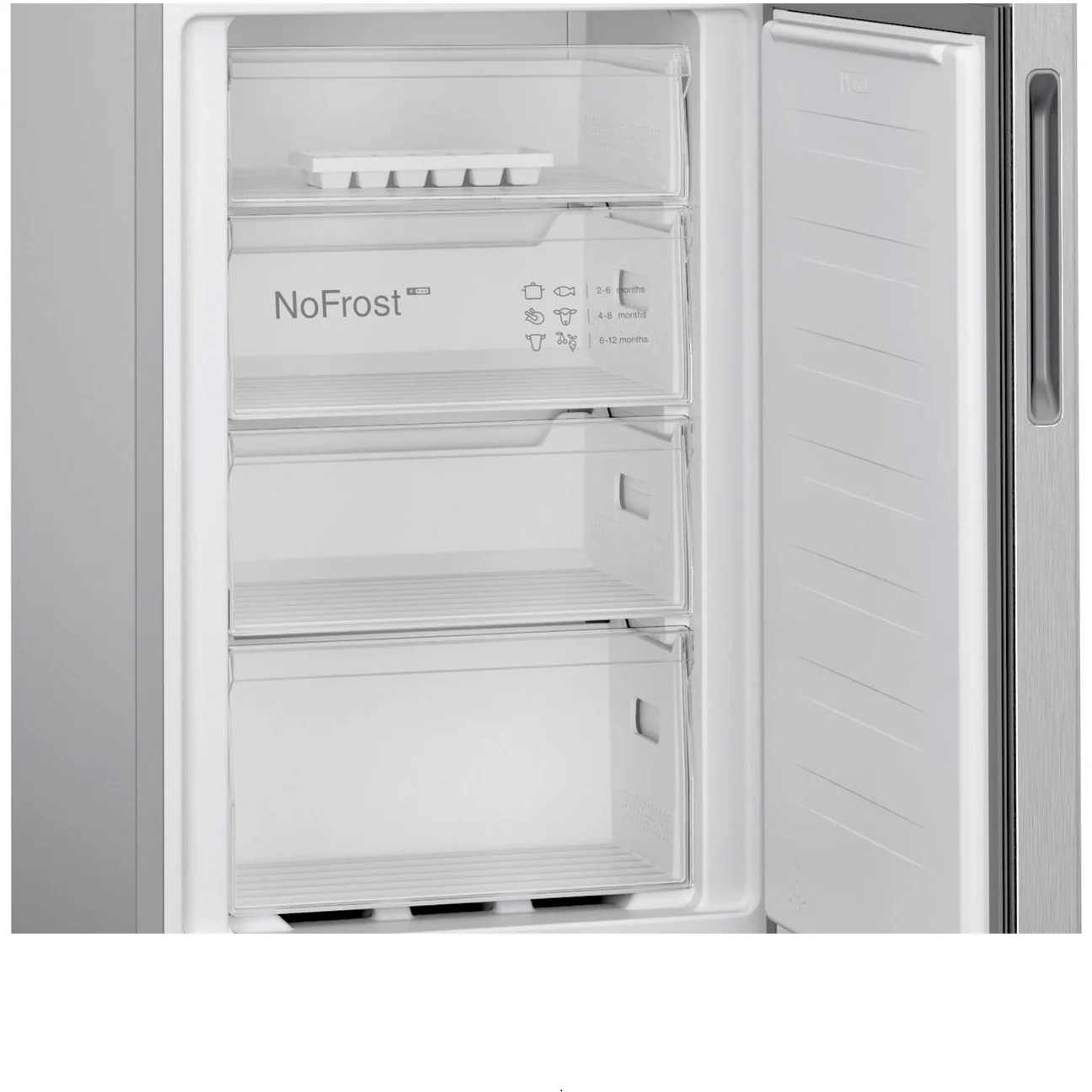 Bosch Series 2 255L Frost Free Freestanding Fridge Freezer - Stainless Steel Effect | KGN27NLEAG - Image 4