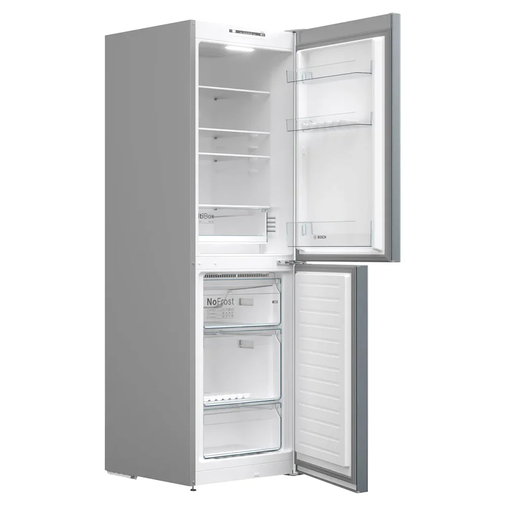 Bosch Series 2 300L Frost Free Freestanding Fridge Freezer - Stainless Steel | KGN34NLEAG - Image 2