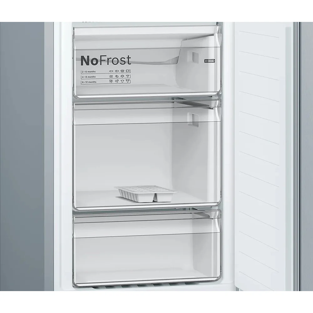Bosch Series 2 300L Frost Free Freestanding Fridge Freezer - Stainless Steel | KGN34NLEAG - Image 5