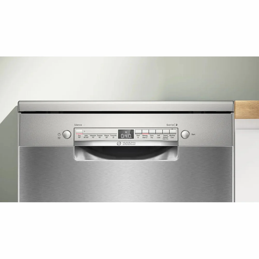 Bosch Series 2 60CM Freestanding Drawer Dishwasher - Silver Inox | SMS2HVI67G - Image 2